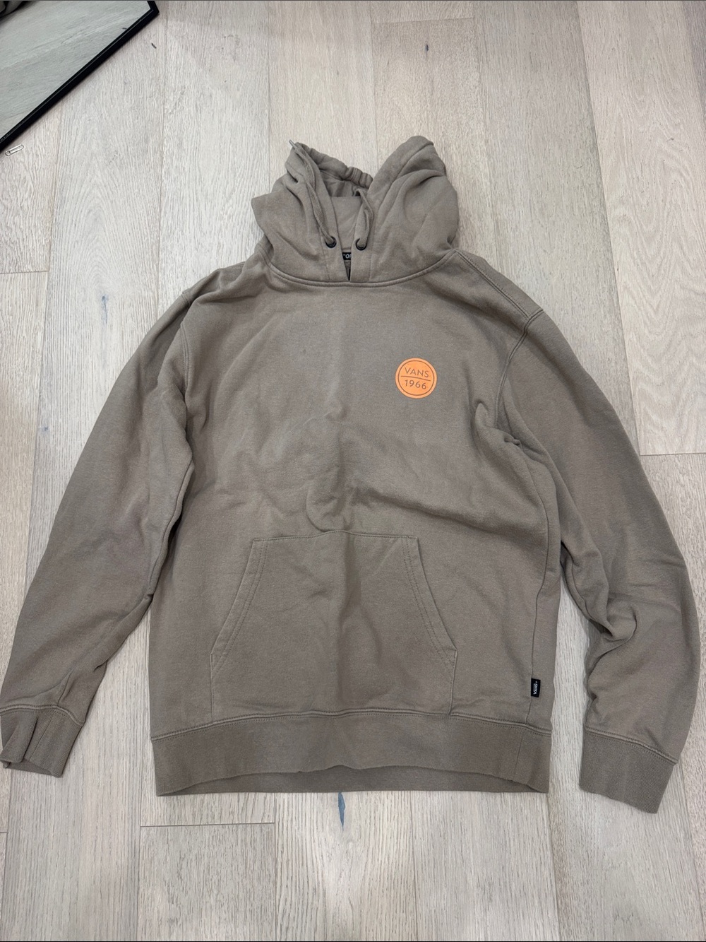 Vans Pullover Hoodie with Orange Logo Patch